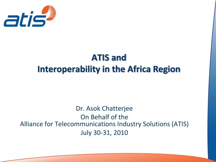 atis and interoperability in the africa region