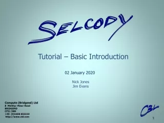 Tutorial – Basic Introduction