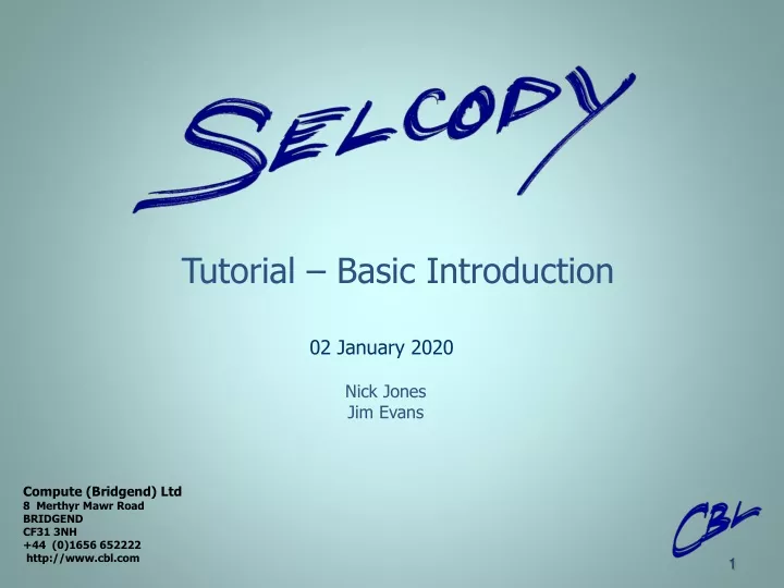 tutorial basic introduction