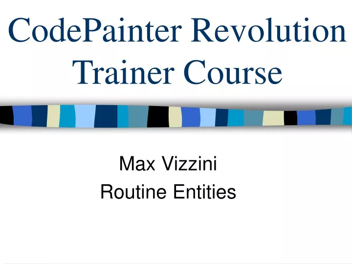 codepainter revolution trainer course
