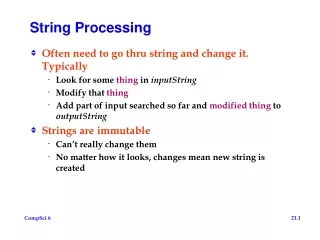 String Processing