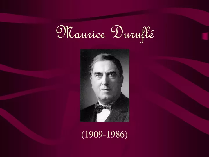 maurice durufl