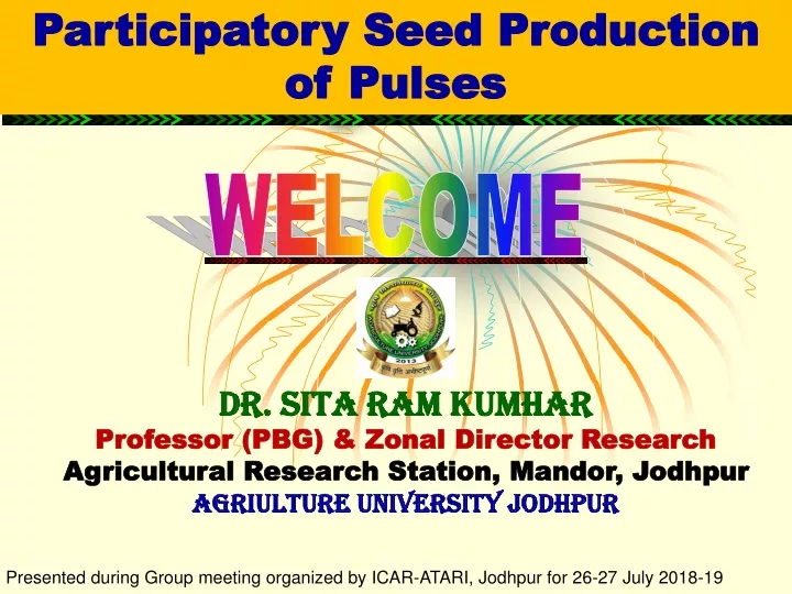 participatory seed production of pulses