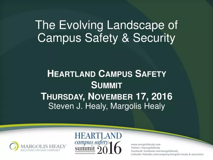 the evolving landscape of campus safety security