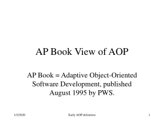 AP Book View of AOP
