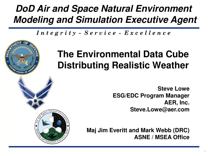 the environmental data cube distributing realistic weather