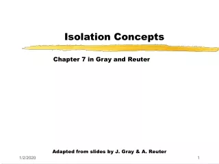 Isolation Concepts