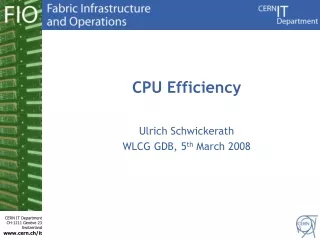 CPU Efficiency