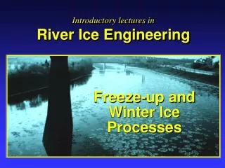 Freeze-up and Winter Ice Processes