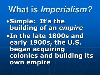What is  Imperialism?