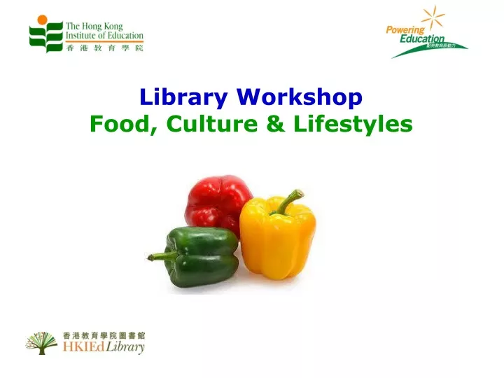 library workshop food culture lifestyles