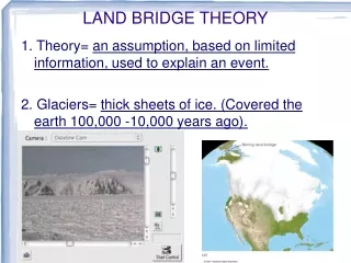 LAND BRIDGE THEORY