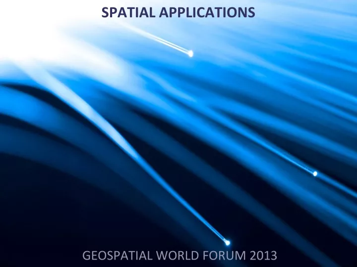 spatial applications