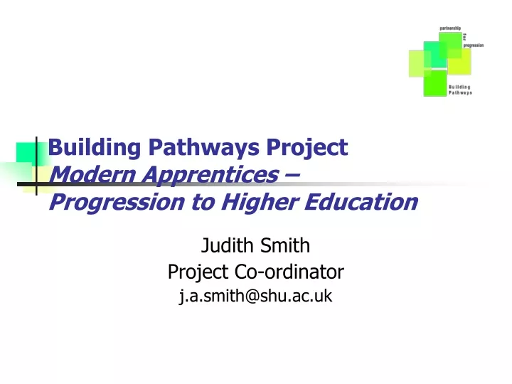 building pathways project modern apprentices progression to higher education