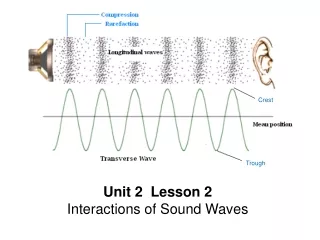 Unit 2  Lesson 2   Interactions of Sound Waves