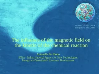 The influence of the magnetic field on the kinetic of the chemical reaction