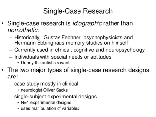 Single-Case Research