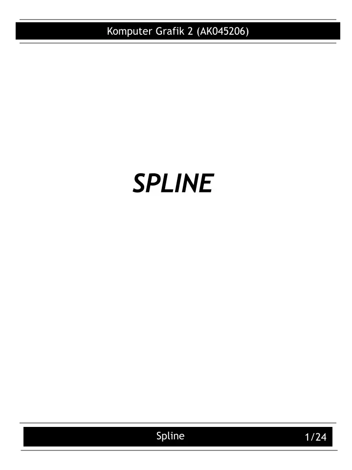 spline