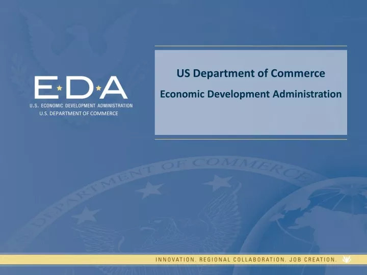 us department of commerce economic development