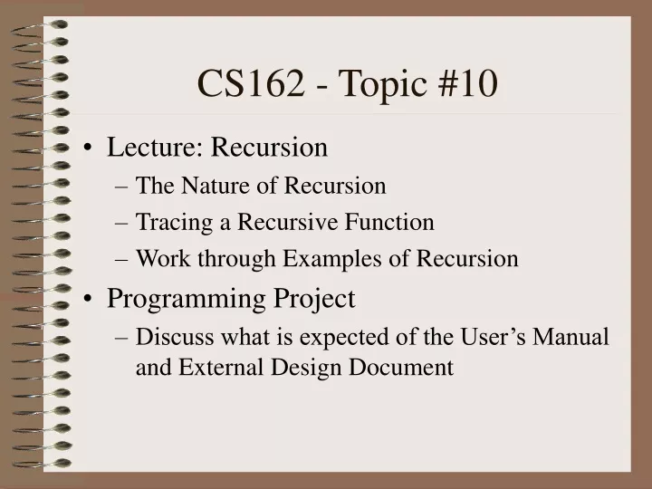 cs162 topic 10