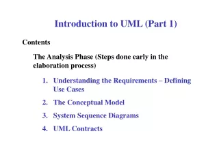 Introduction to UML (Part 1)
