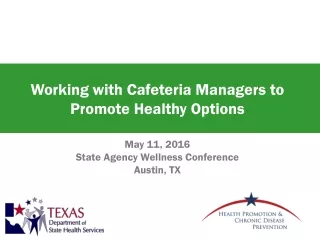 Working with Cafeteria Managers to Promote Healthy Options