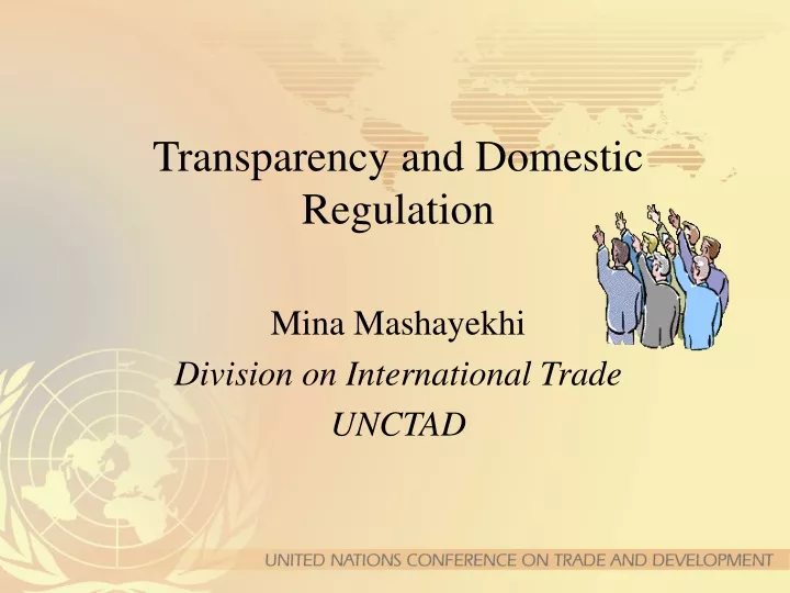 transparency and domestic regulation
