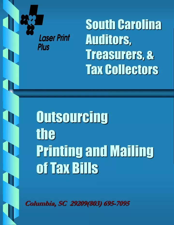outsourcing the printing and mailing of tax bills