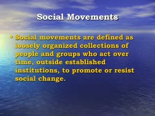 Social Movements