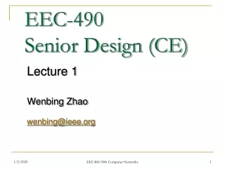 EEC-490  Senior Design (CE)