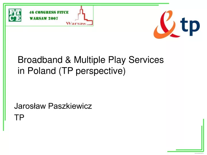 broadband multiple play services in poland