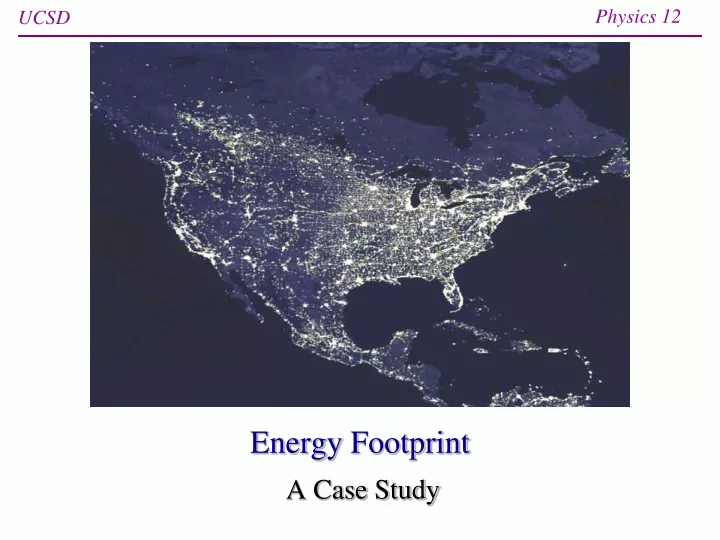 energy footprint