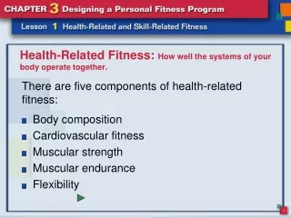Health-Related Fitness:  How well the systems of your body operate together.