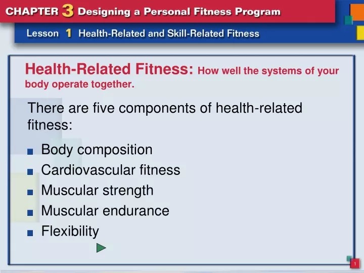 health related fitness how well the systems of your body operate together