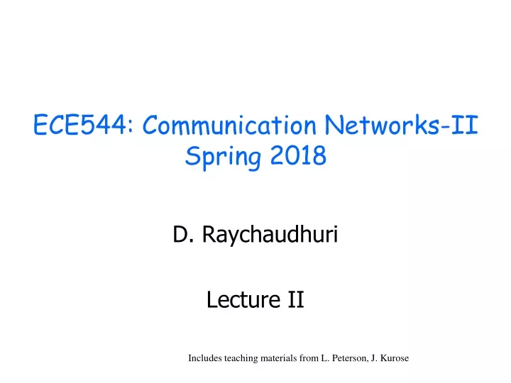 ece544 communication networks ii spring 2018