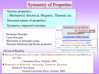 Symmetry of Properties
