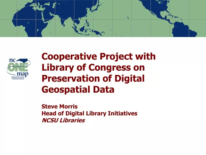cooperative project with library of congress