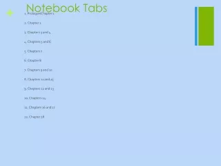 Notebook Tabs