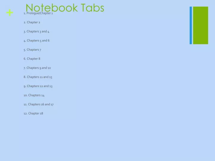 notebook tabs