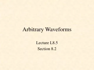 Arbitrary Waveforms
