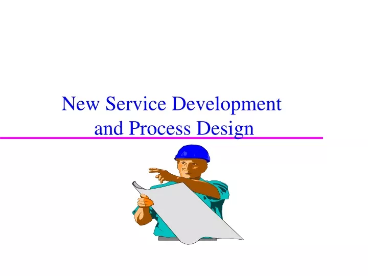 new service development and process design