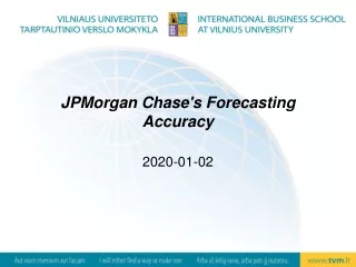 JPMorgan Chase's Forecasting Accuracy