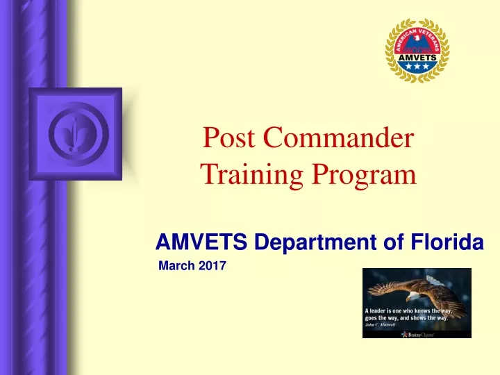 post commander training program