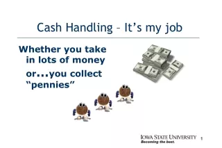 Cash Handling – It’s my job