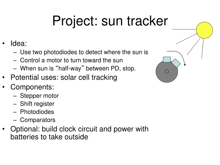 project sun tracker