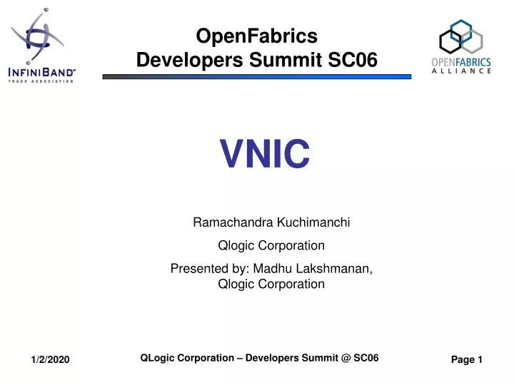 openfabrics developers summit sc06