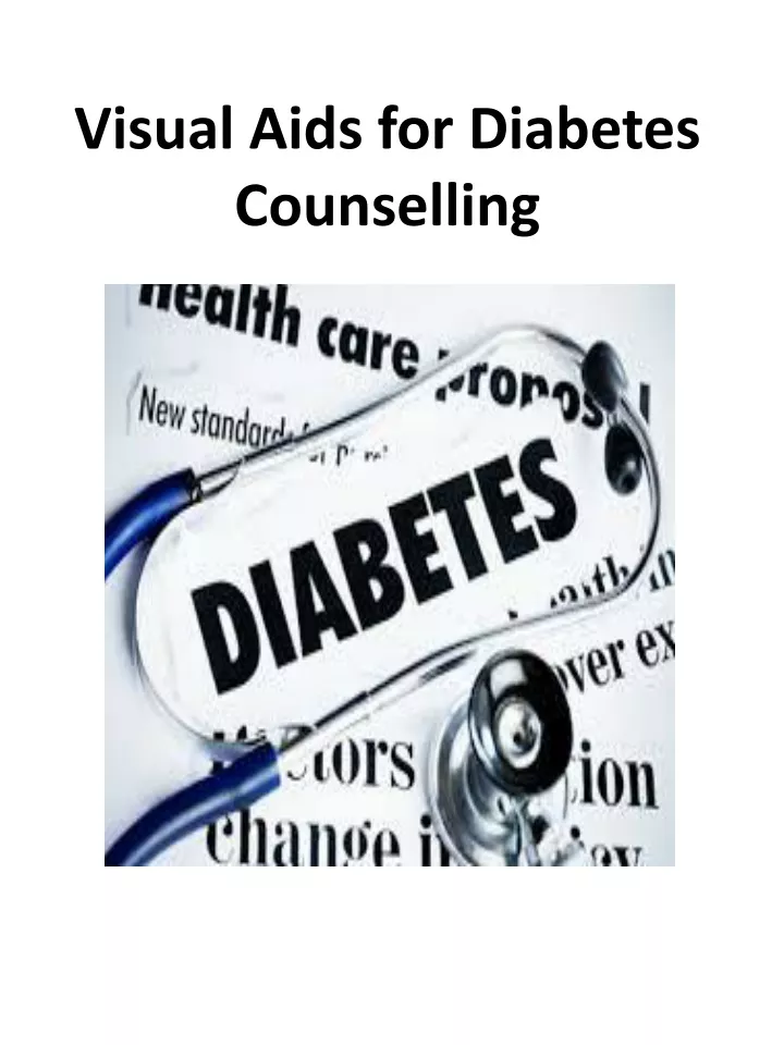 visual aids for diabetes counselling