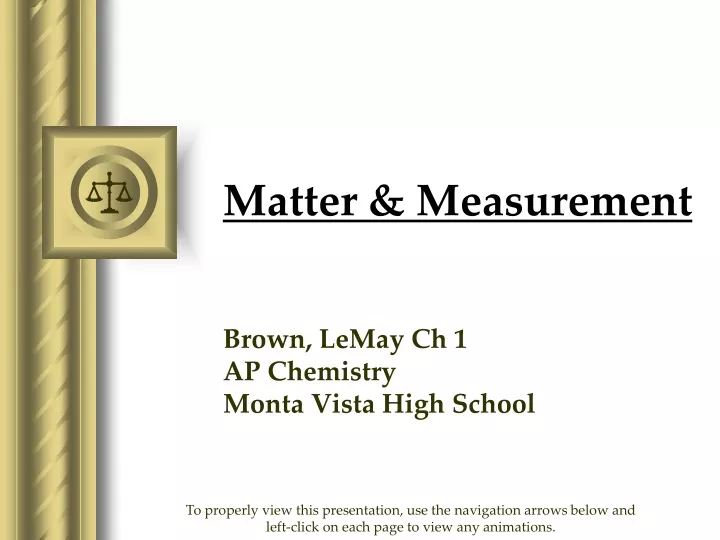 matter measurement