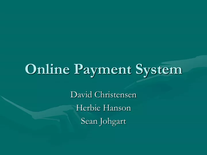 online payment system
