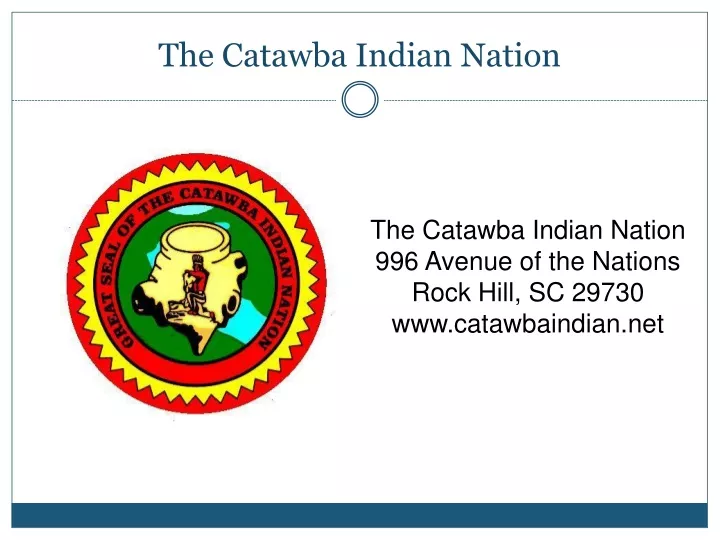 the catawba indian nation